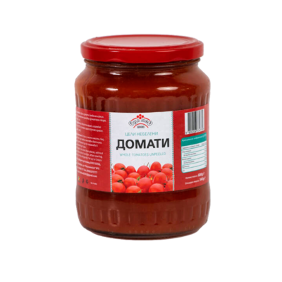 Домати цели небелени